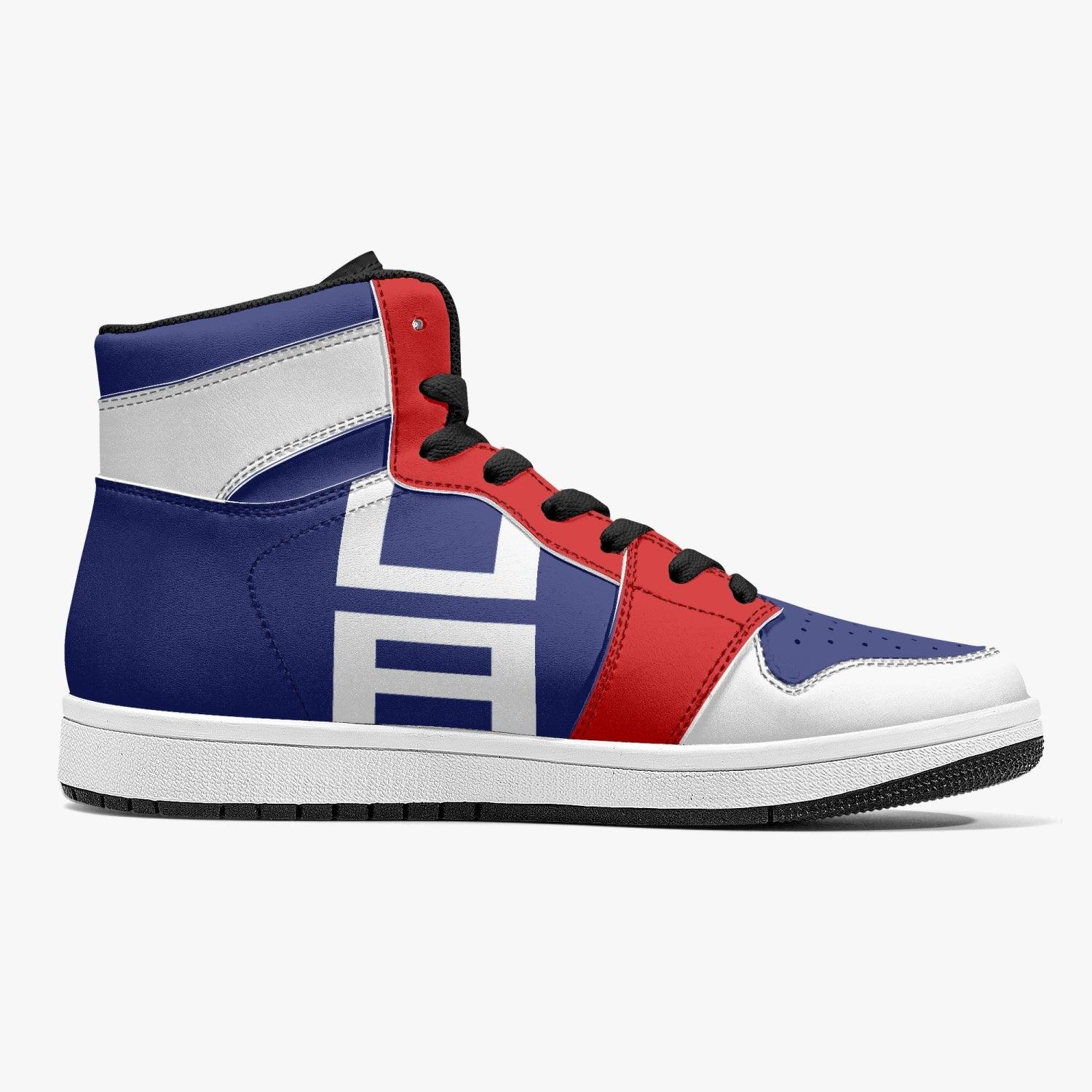 Alternative view of Gym Sports Pattern My Hero Academia Custom Sneaker Mid 1 Basketball Shoes - Otaku Hall