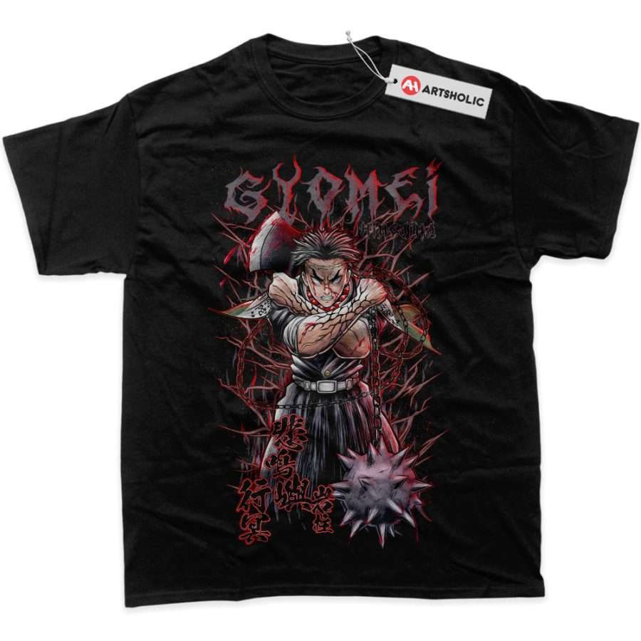 Alternative view of Gyomei Himejima Shirt, Demon Slayer Shirt, Anime Shirt, Graphic T-Shirt