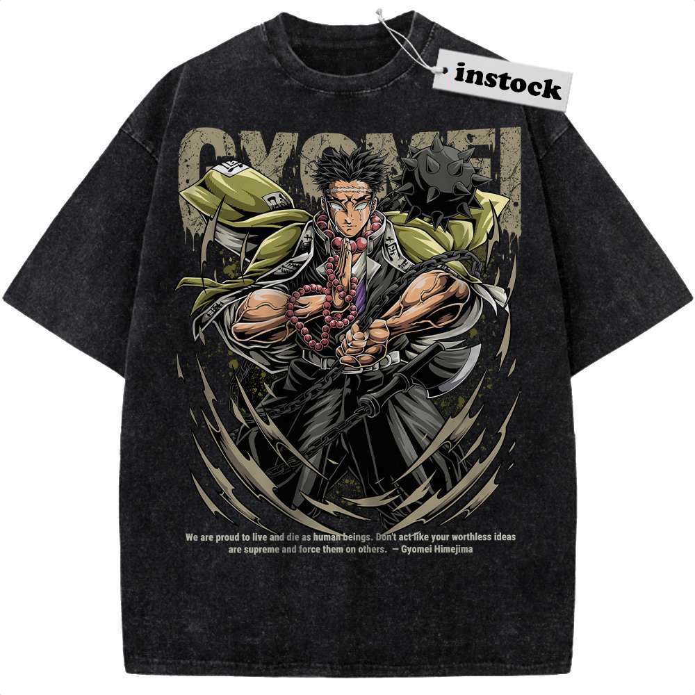 Gyomei Himejima Shirt, Demon Slayer Shirt, Anime Shirt, Vintage T-Shirt