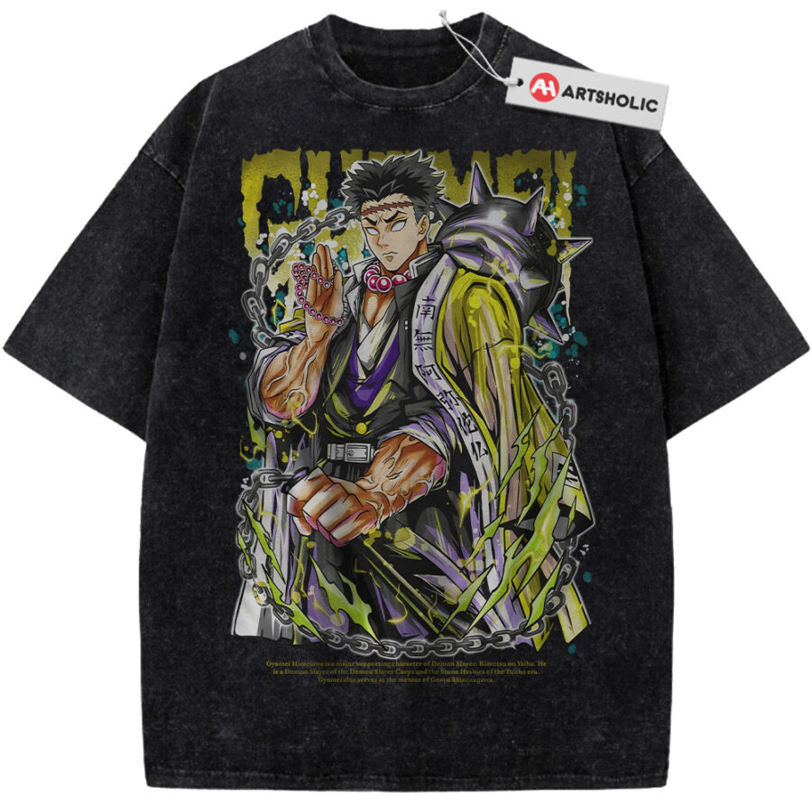 Alternative view of Gyomei Himejima Shirt, Demon Slayer Shirt, Anime Shirt, Vintage T-Shirt