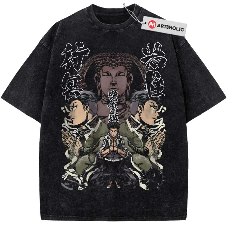 Alternative view of Gyomei Himejima Shirt, Demon Slayer Shirt, Anime Shirt, Vintage T-Shirt