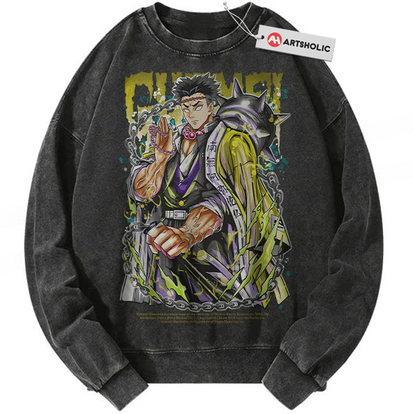 Gyomei Himejima Sweatshirt, Demon Slayer Sweatshirt, Anime Sweatshirt, Vintage Sweatshirt