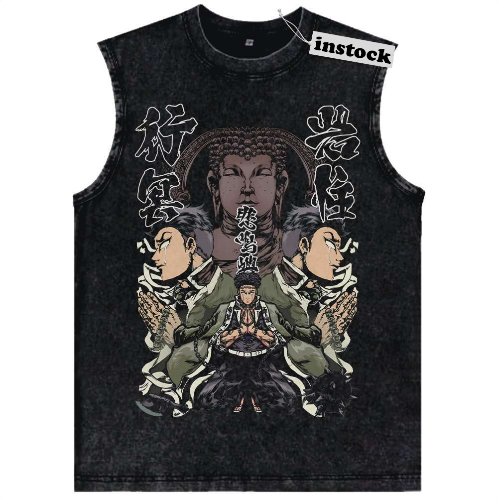 Gyomei Himejima Tank Top, Demon Slayer Tank Top, Anime Tank Top, Vintage Tank Top
