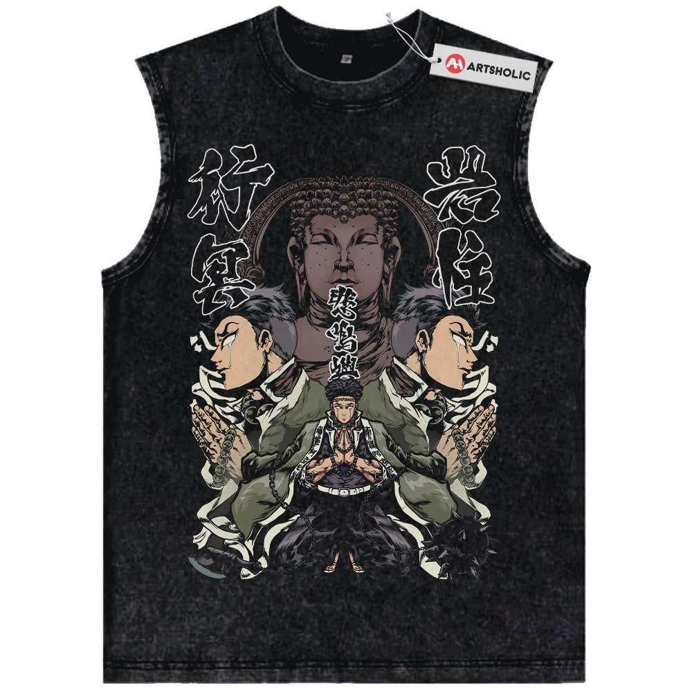 Gyomei Himejima Tank Top, Demon Slayer Tank Top, Anime Tank Top, Vintage Tank Top