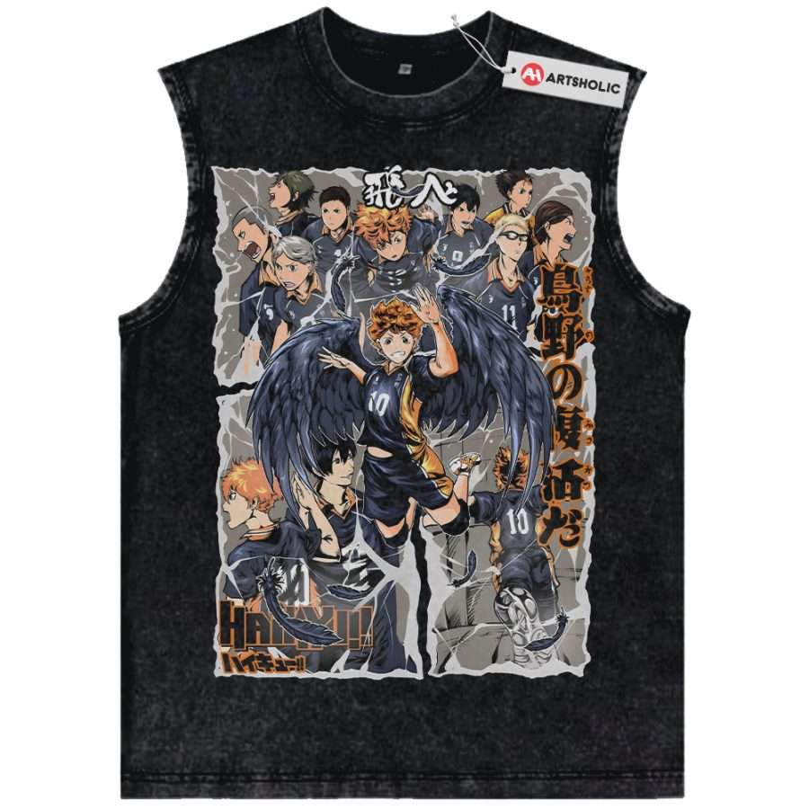 Alternative view of Haikyu!! Tank Top, Anime Tank Top, Vintage Tank Top