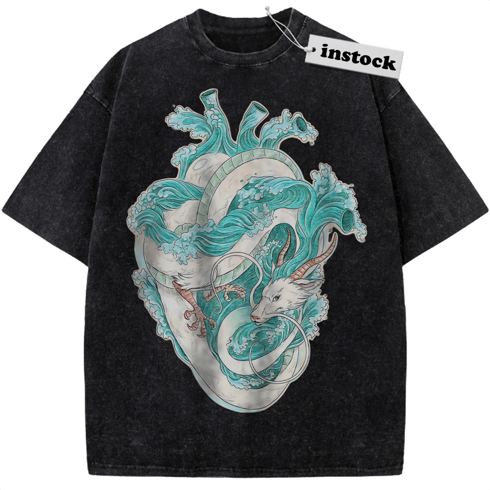 Haku Dragon Shirt, Spirited Away Shirt, Studio Ghibli Shirt, Anime Shirt, Vintage T-Shirt