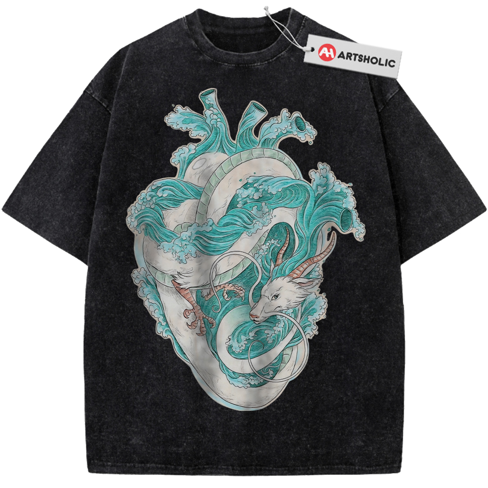 Haku Dragon Shirt, Spirited Away Shirt, Studio Ghibli Shirt, Anime Shirt, Vintage T-Shirt