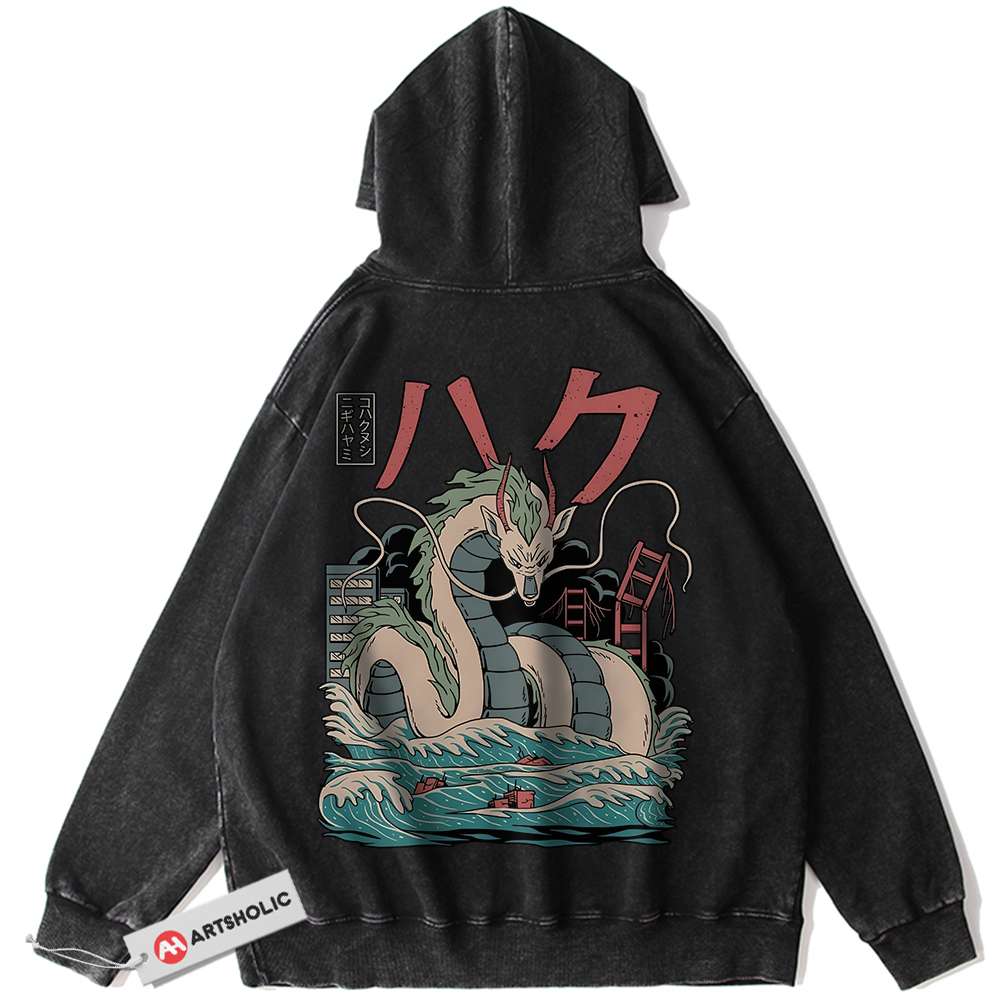 Haku Hoodie, Spirited Away Hoodie, Studio Ghibli Hoodie, Anime Hoodie, Vintage Hoodie