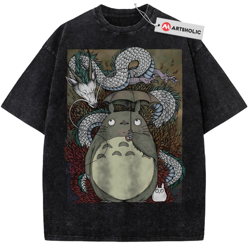 Alternative view of Haku Shirt, Spirited Away Shirt, My Neighbor Totoro Shirt, Studio Ghibli Shirt, Anime Shirt, Vintage T-Shirt