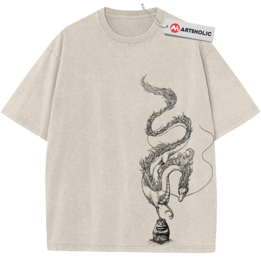 Alternative view of Haku Shirt, Spirited Away Shirt, Studio Ghibli Shirt, Anime Shirt, Vintage Tee