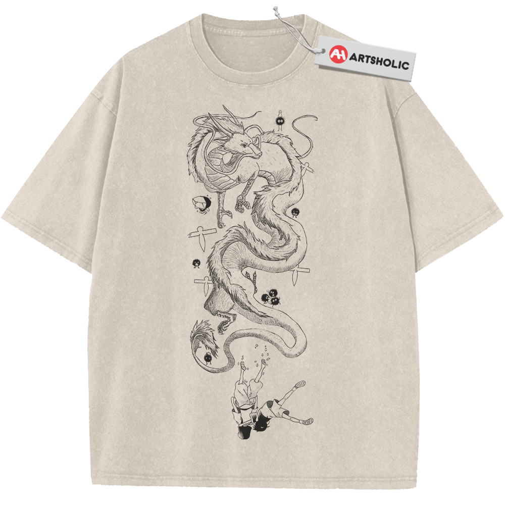 Haku vs Chihiro Shirt, Spirited Away Shirt, Studio Ghibli Shirt, Anime Shirt, Vintage T-Shirt