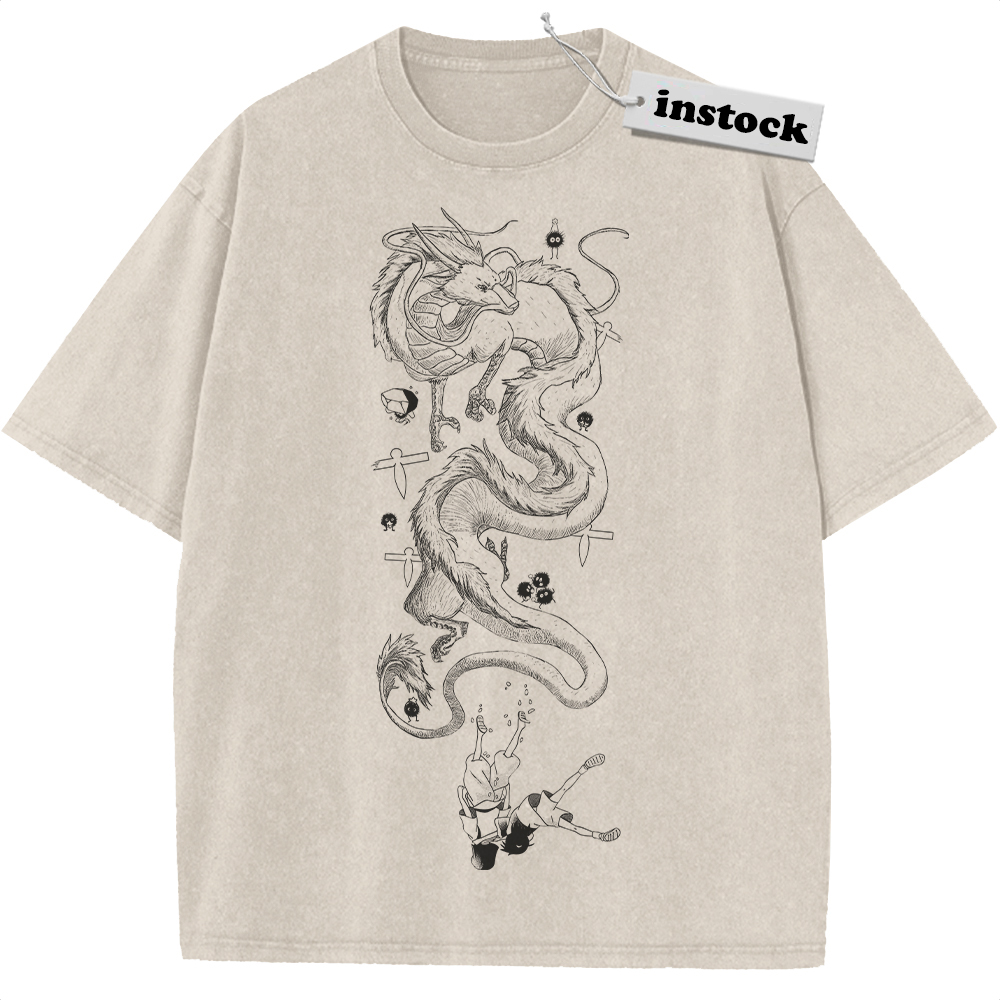 Haku vs Chihiro Shirt, Spirited Away Shirt, Studio Ghibli Shirt, Anime Shirt, Vintage T-Shirt