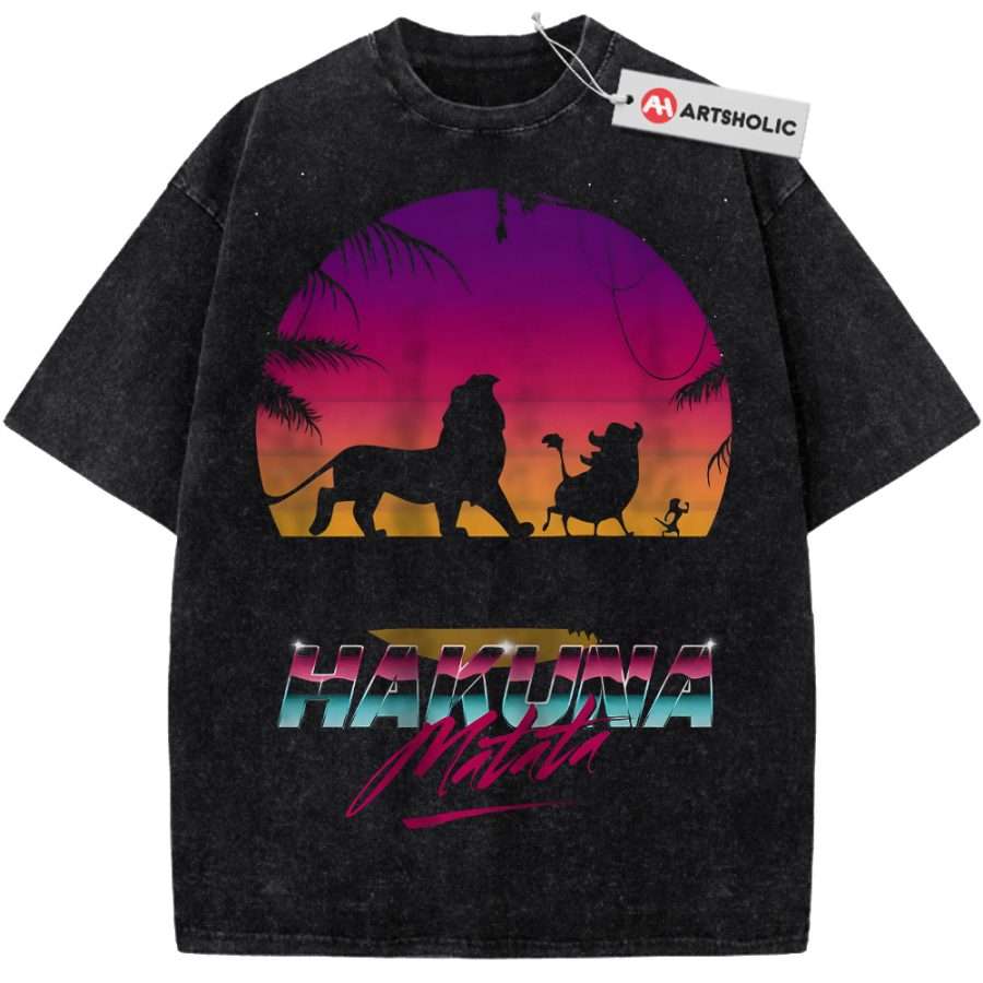 Alternative view of Hakuna Matata Shirt, The Lion King Shirt, Disney Shirt, Animated Shirt, Vintage Tee