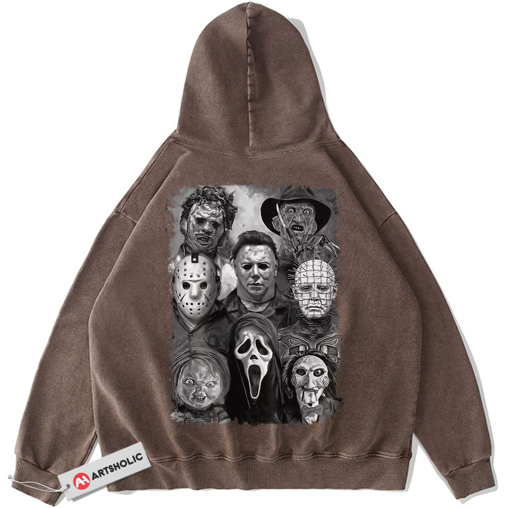 Alternative view of Halloween Hoodie, Horror Hoodie, Vintage Hoodie