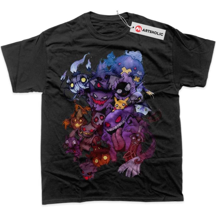 Alternative view of Halloween Pokemon Shirt, Anime Shirt, Graphic T-Shirt