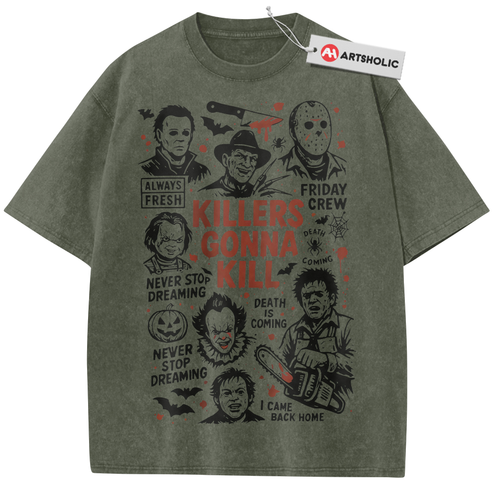 Alternative view of Halloween Shirt, Horror Shirt, Vintage T-Shirt