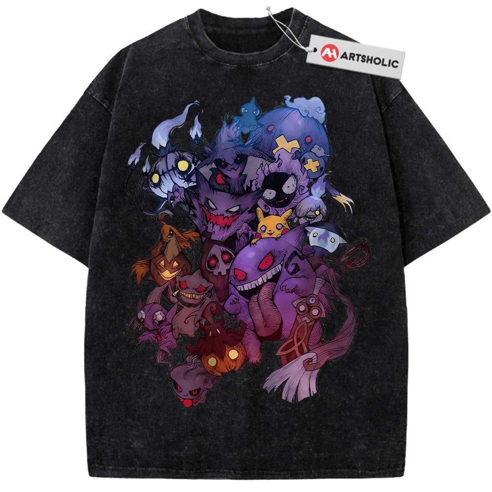 Alternative view of Halloween Shirt, Pokemon shirt, Anime Shirt, Vintage T-Shirt