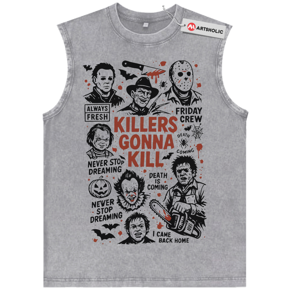 Alternative view of Halloween Tank Top, Horror Tank Top, Vintage Tank Top