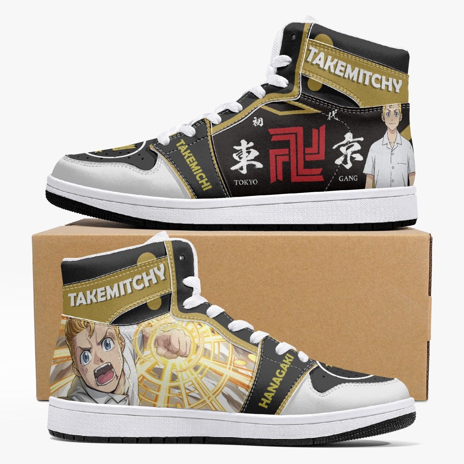 Hanagaki Takemichi Tokyo Revengers Custom Sneaker Mid 1 Basketball Shoes - Otaku Hall