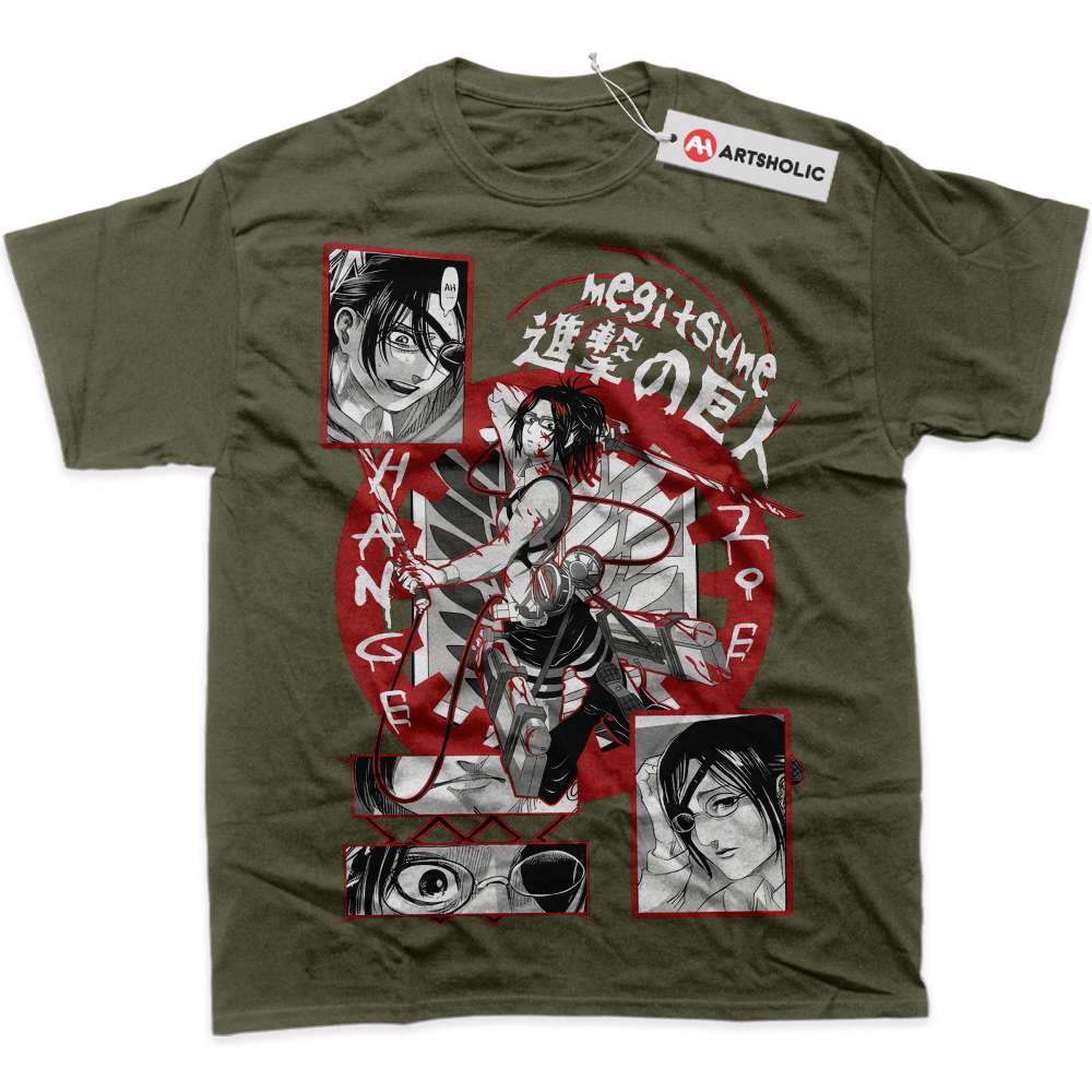 Alternative view of Hange Zoe Shirt, Attack on Titan Shirt, AOT Shirt, Anime Shirt, Graphic Tee