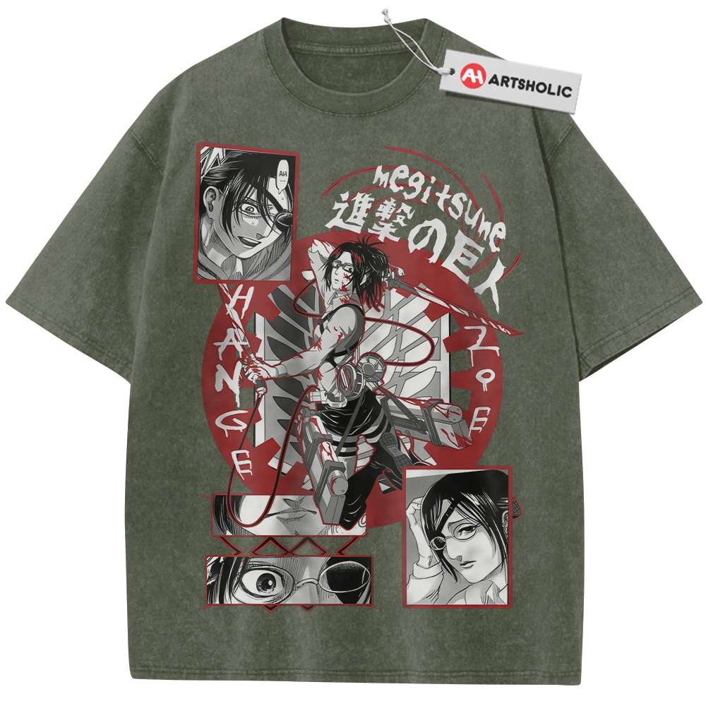 Alternative view of Hange Zoe Shirt, Attack on Titan Shirt, AOT Shirt, Anime Shirt, Vintage Tee
