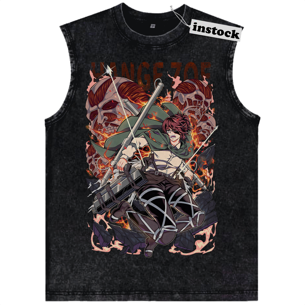 Hange Zoe Tank Top, Attack on Titan Tank Top, AOT Tank Top, Anime Tank Top, Vintage Tank Top
