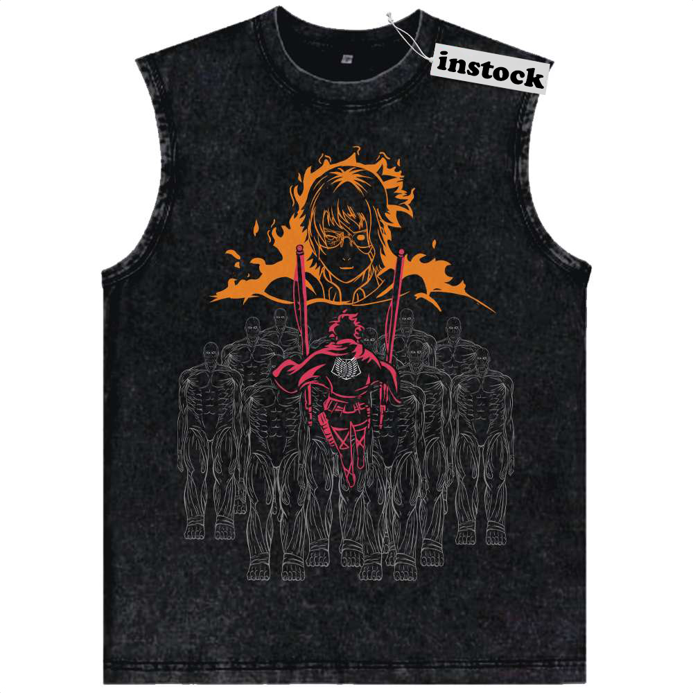 Hange Zoe Tank Top, Attack on Titan Tank Top, AOT Tank Top, Anime Tank Top, Vintage Tank Top