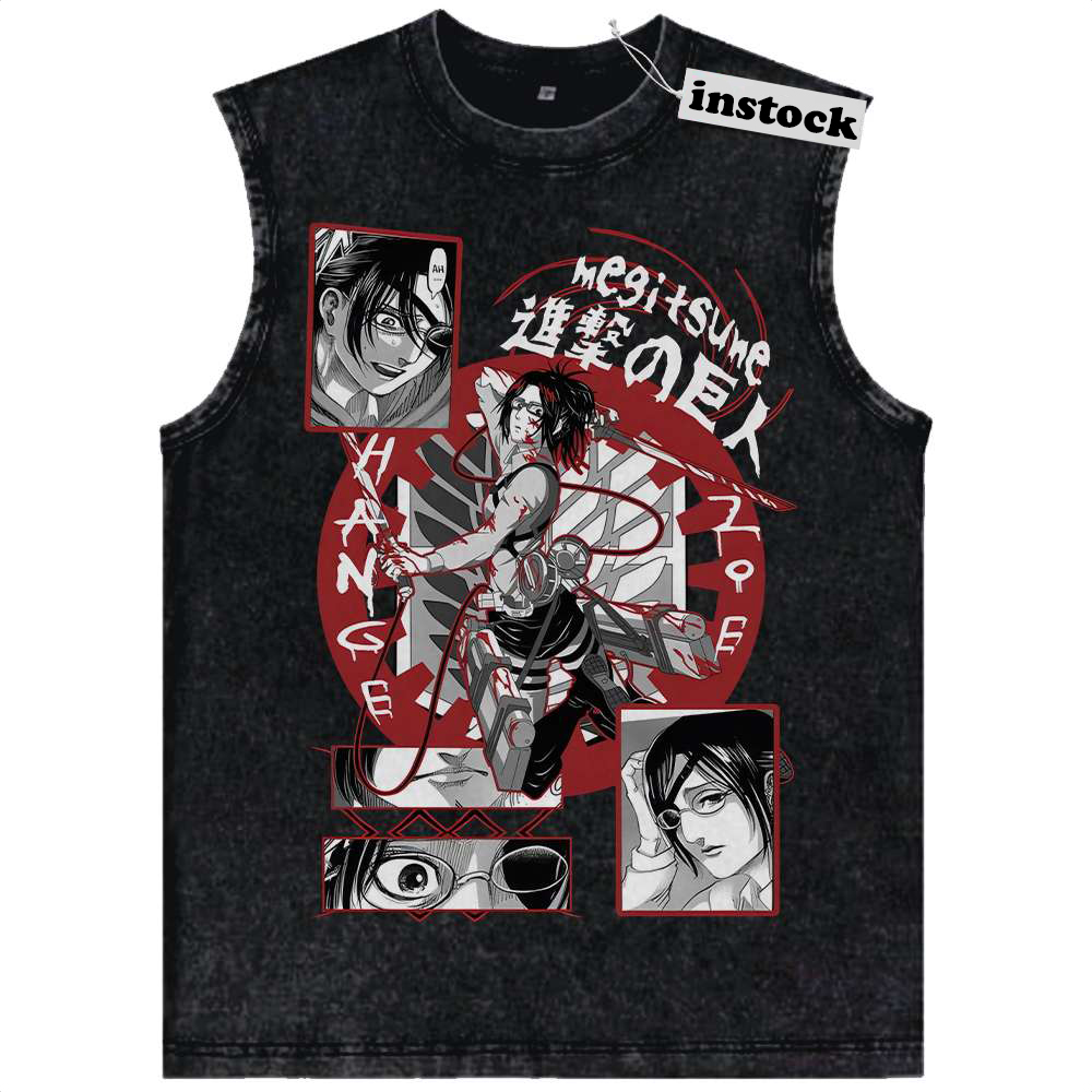 Hange Zoe Tank Top, Attack on Titan Tank Top, AOT Tank Top, Anime Tank Top, Vintage Tank Top
