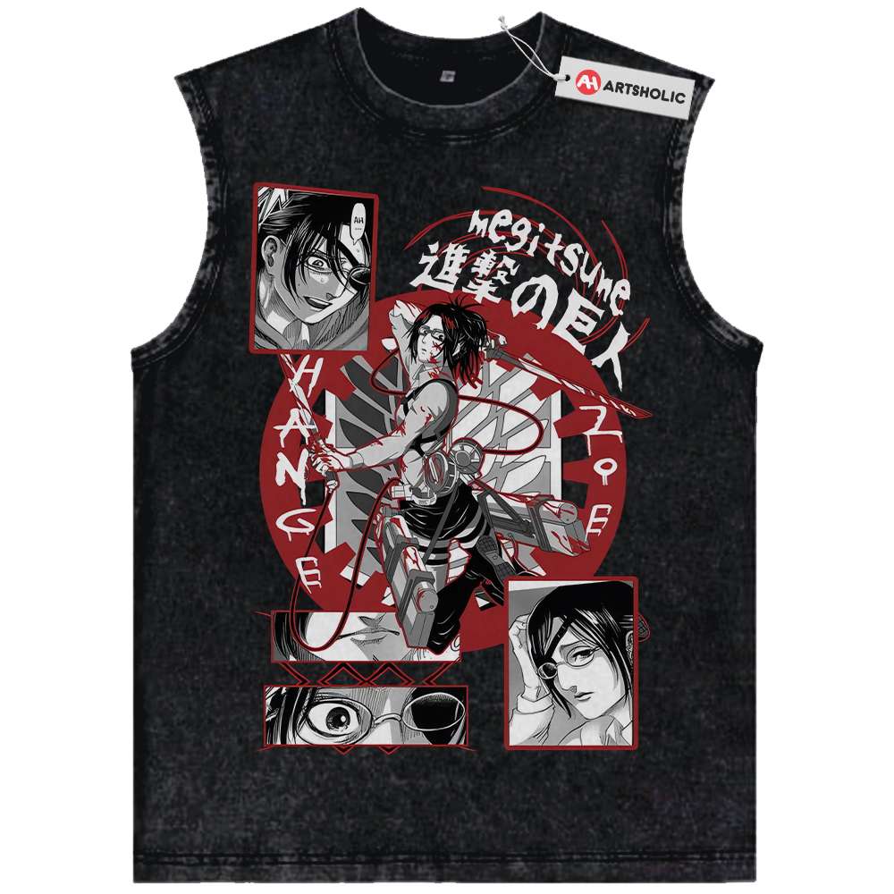 Hange Zoe Tank Top, Attack on Titan Tank Top, AOT Tank Top, Anime Tank Top, Vintage Tank Top