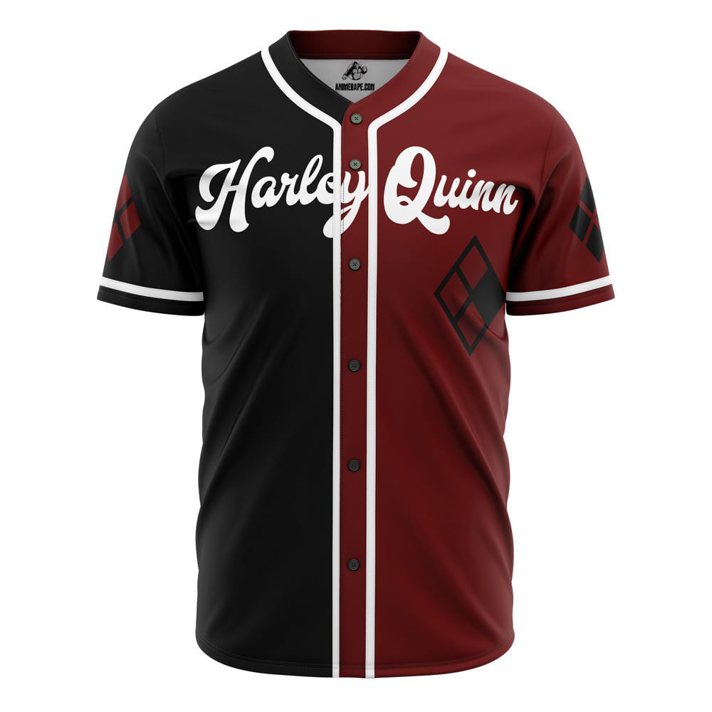 Harley Quinn Live Fast Die Clown DC Comics Custom Baseball Jersey - Otaku Hall