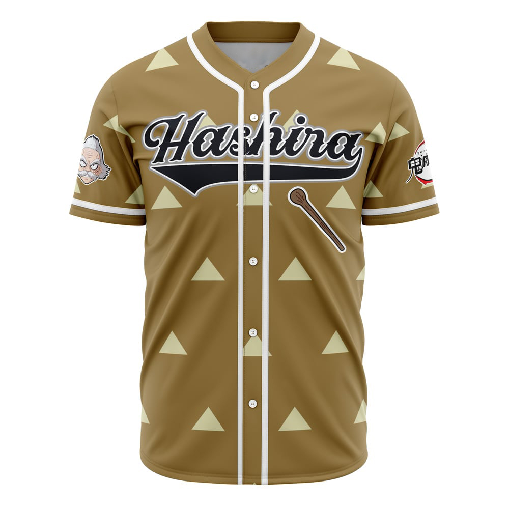 Hashira Jigoro Kuwajima Demon Slayer Custom Baseball Jersey - Otaku Hall