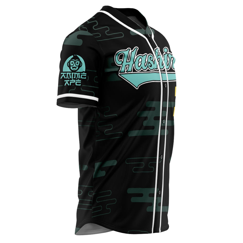 Alternative view of Hashira Muichiro Tokito Demon Slayer Baseball Jersey