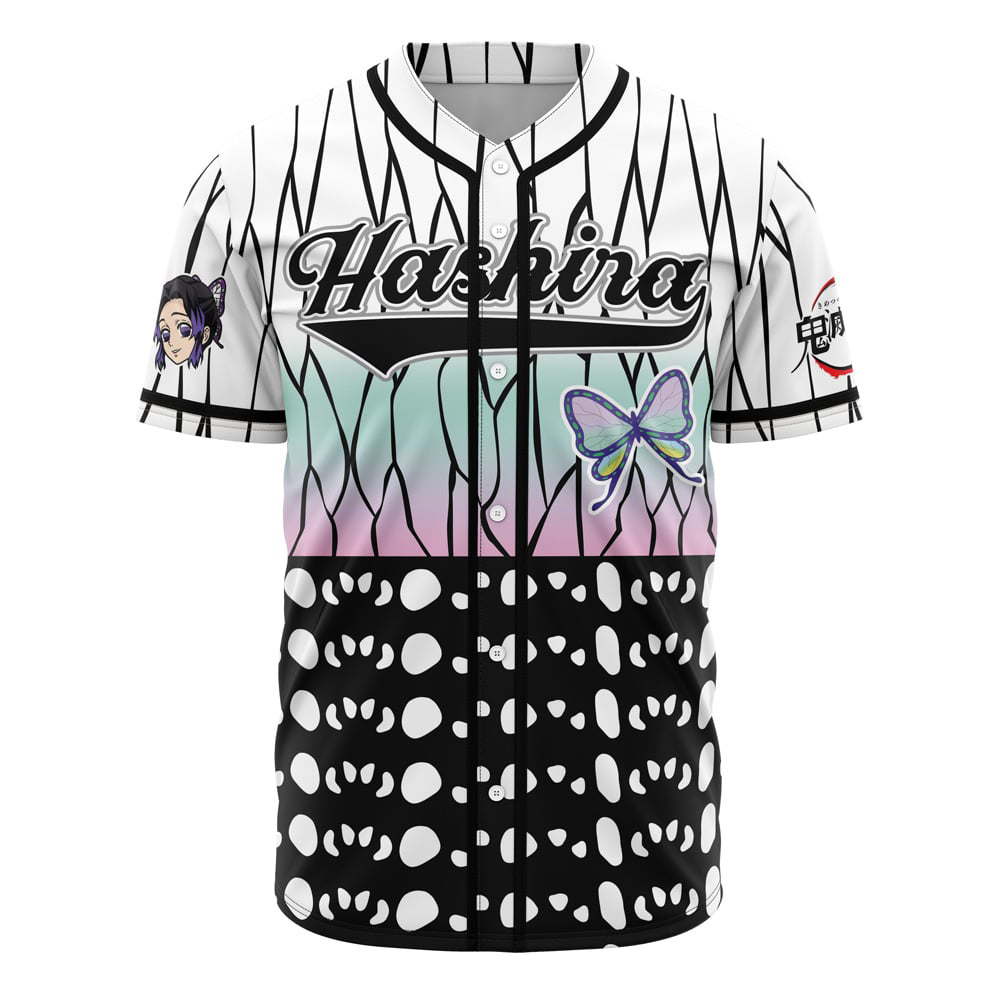 Hashira Shinobu Kocho Demon Slayer Custom Baseball Jersey - Otaku Hall