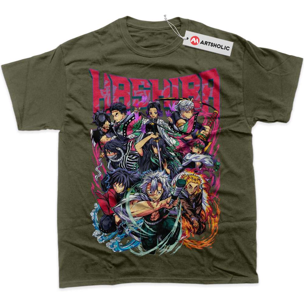 Alternative view of Hashira Shirt, Demon Slayer Shirt, Anime Shirt, Graphic T-Shirt
