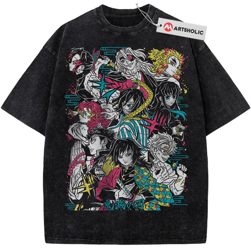 Hashira Shirt, Demon Slayer Shirt, Anime Shirt, Vintage T-Shirt