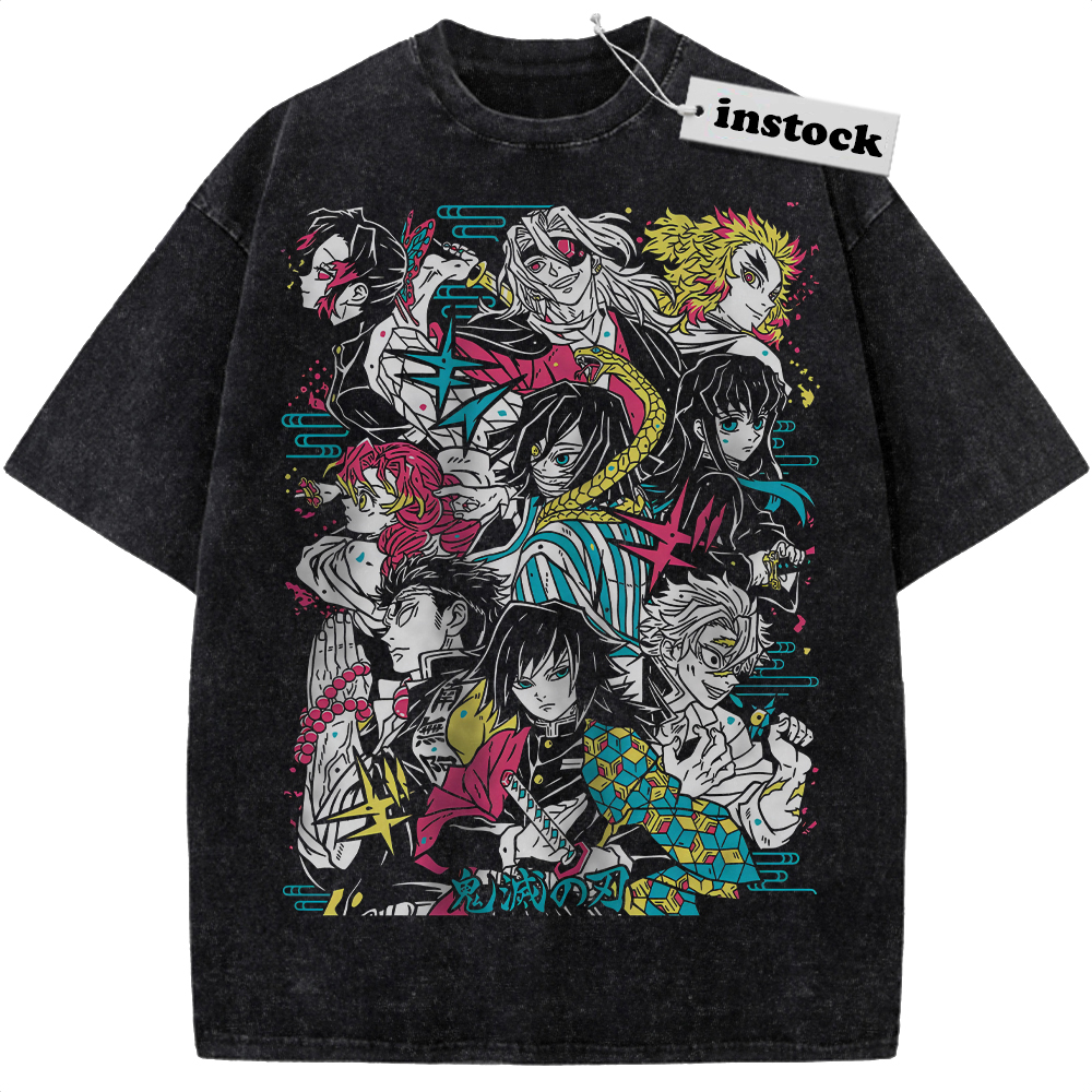 Hashira Shirt, Demon Slayer Shirt, Anime Shirt, Vintage T-Shirt
