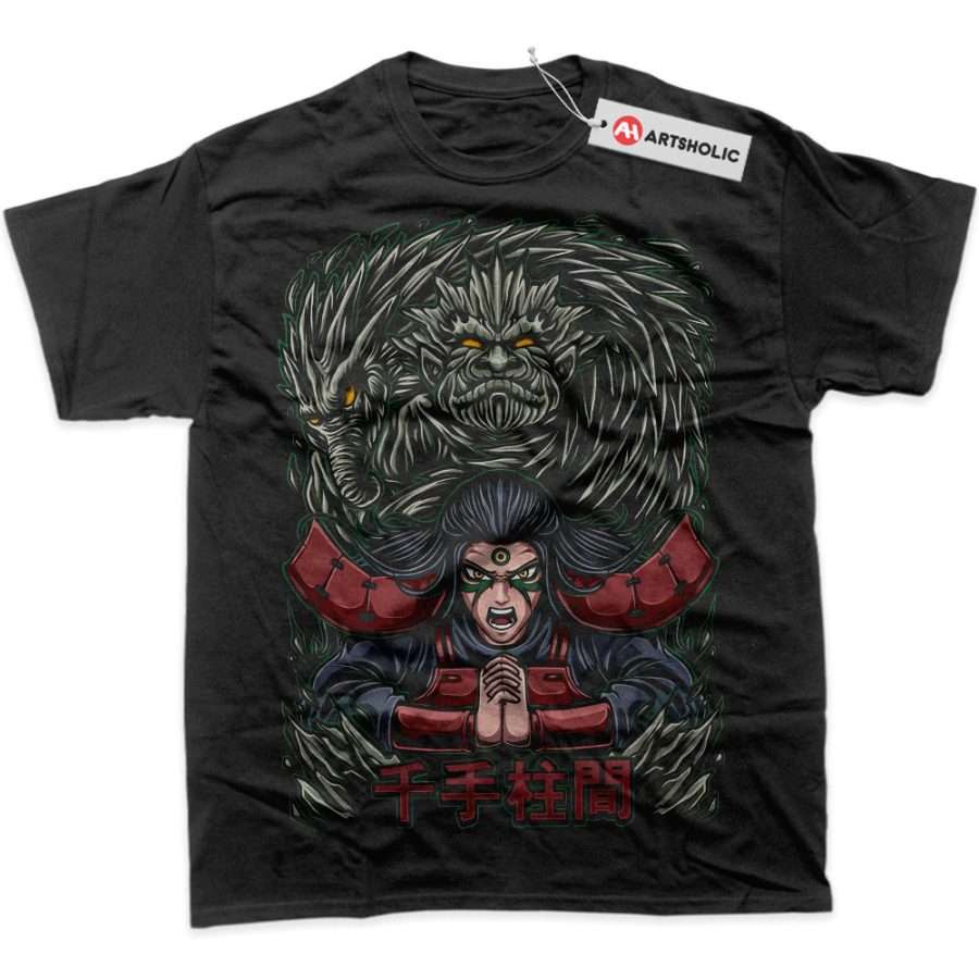 Alternative view of Hashirama Senju Shirt, Naruto Shirt, Anime Shirt, Graphic T-Shirt