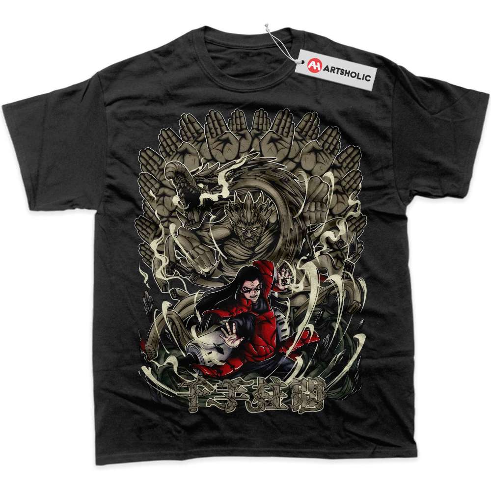 Alternative view of Hashirama Senju Shirt, Naruto Shirt, Anime Shirt, Graphic T-Shirt
