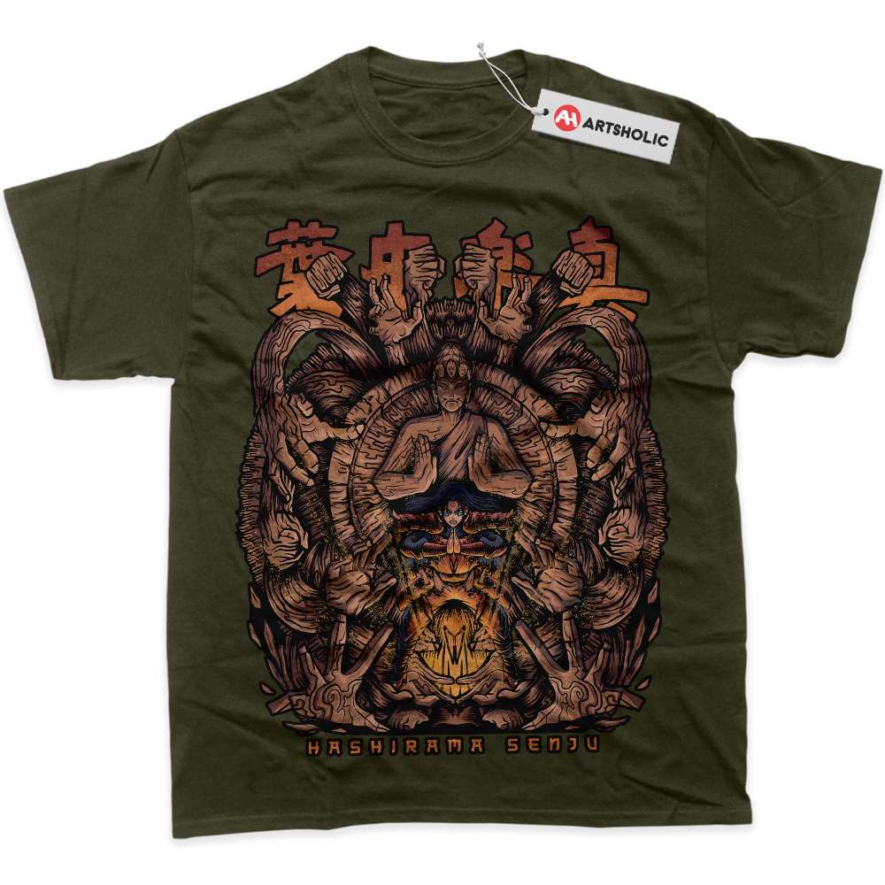 Alternative view of Hashirama Senju Shirt, Naruto Shirt, Anime Shirt, graphic Tee
