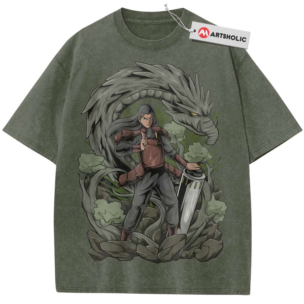 Alternative view of Hashirama Senju Shirt, Naruto Shirt, Anime Shirt, Vintage T-Shirt