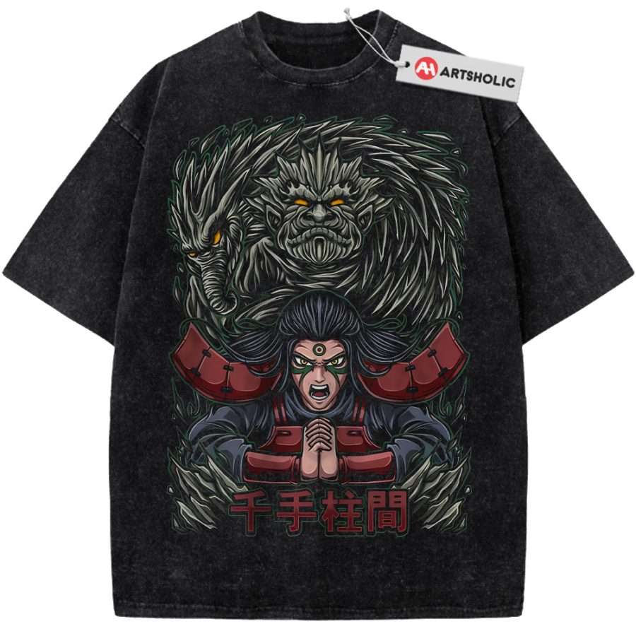 Alternative view of Hashirama Senju Shirt, Naruto Shirt, Anime Shirt, Vintage T-Shirt