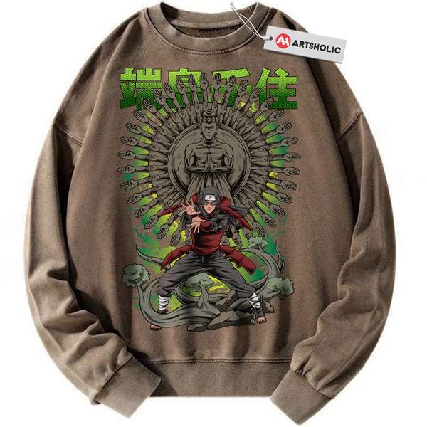 Alternative view of Hashirama Senju Sweatshirt, Naruto Sweatshirt, Anime Sweatshirt, Vintage Sweater