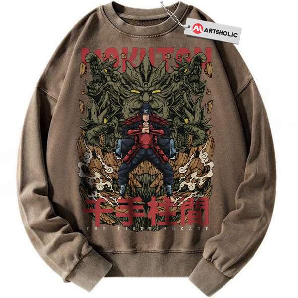 Alternative view of Hashirama Senju Sweatshirt, Naruto Sweatshirt, Anime Sweatshirt, Vintage Sweater