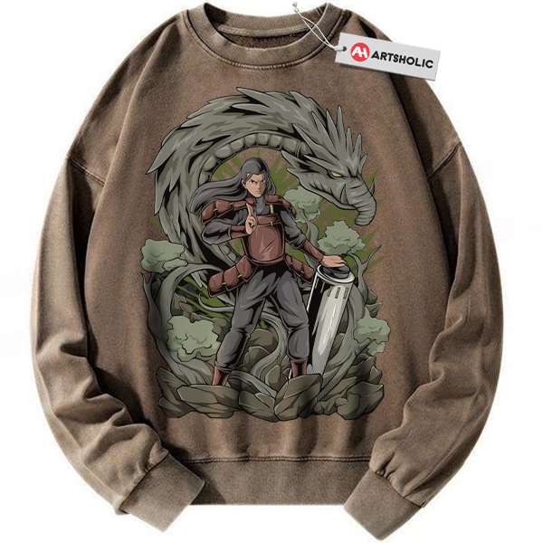 Alternative view of Hashirama Senju Sweatshirt, Naruto Sweatshirt, Anime Sweatshirt, Vintage Sweatshirt