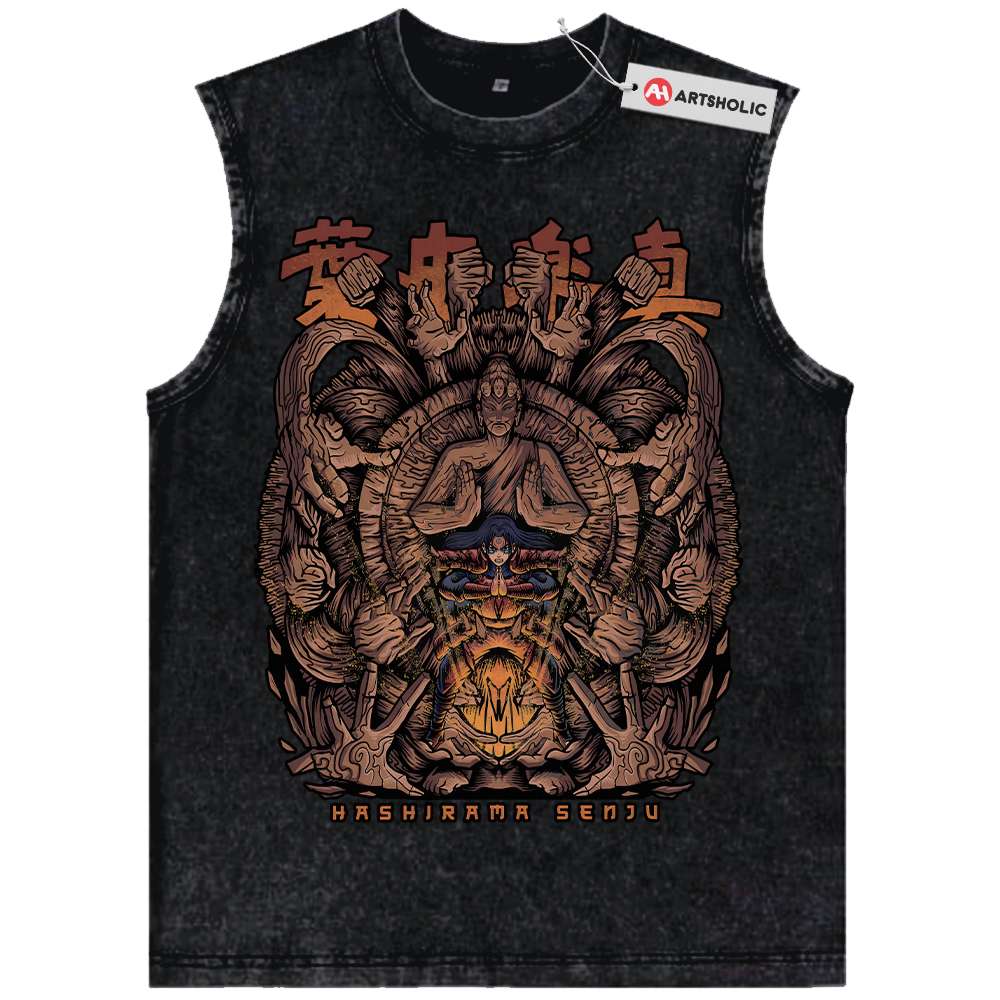 Hashirama Senju Tank Top, Naruto Tank Top, Anime Tank Top, Vintage Tank Top