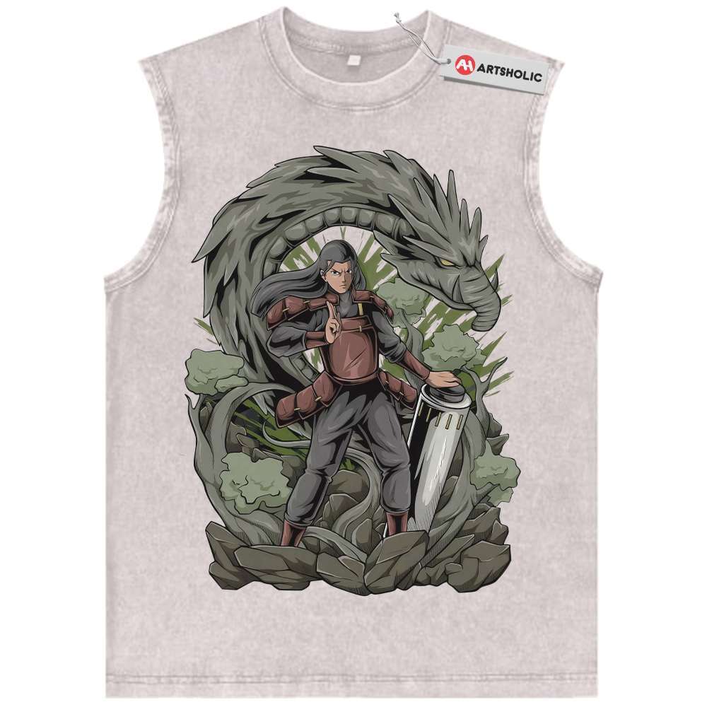 Alternative view of Hashirama Senju Tank Top, Naruto Tank Top, Anime Tank Top, Vintage Tank Top