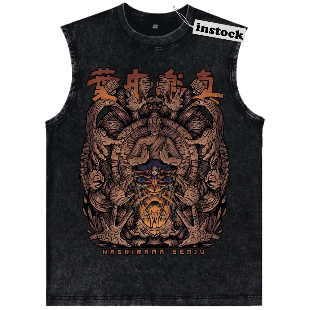 Hashirama Senju Tank Top, Naruto Tank Top, Anime Tank Top, Vintage Tank Top