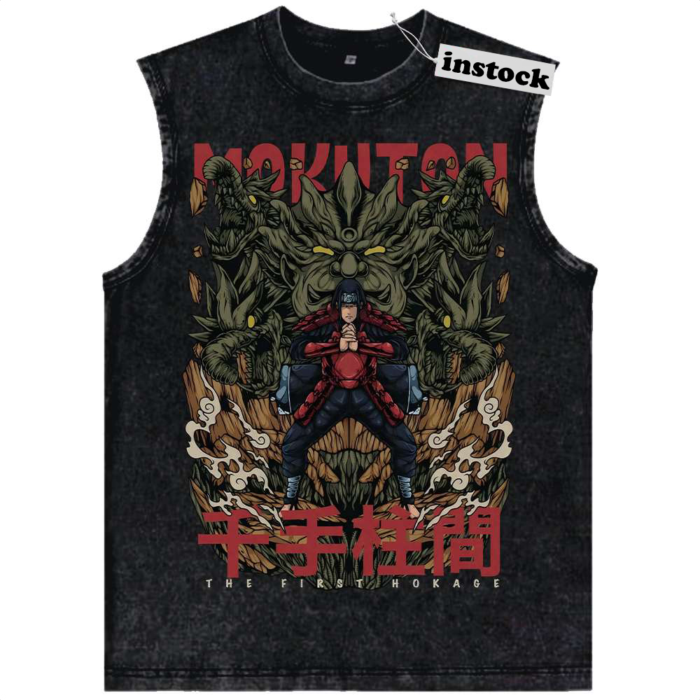 Hashirama Senju Tank Top, Naruto Tank Top, Anime Tank Top, Vintage Tank Top