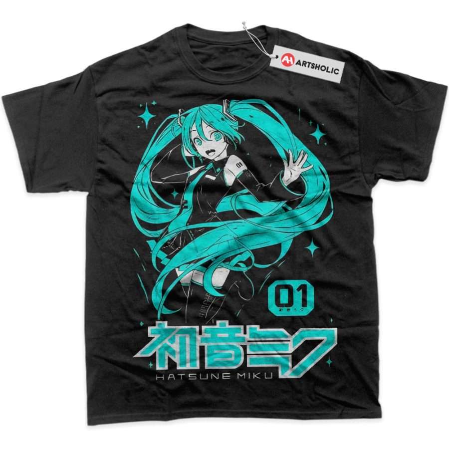 Alternative view of Hatsune Miku Shirt, Anime Shirt, Graphic T-Shirt
