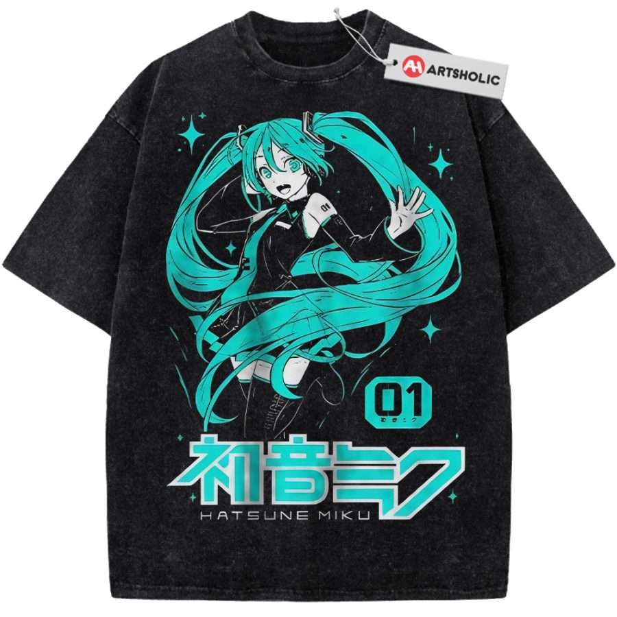 Alternative view of Hatsune Miku Shirt, Anime Shirt, Vintage T-Shirt